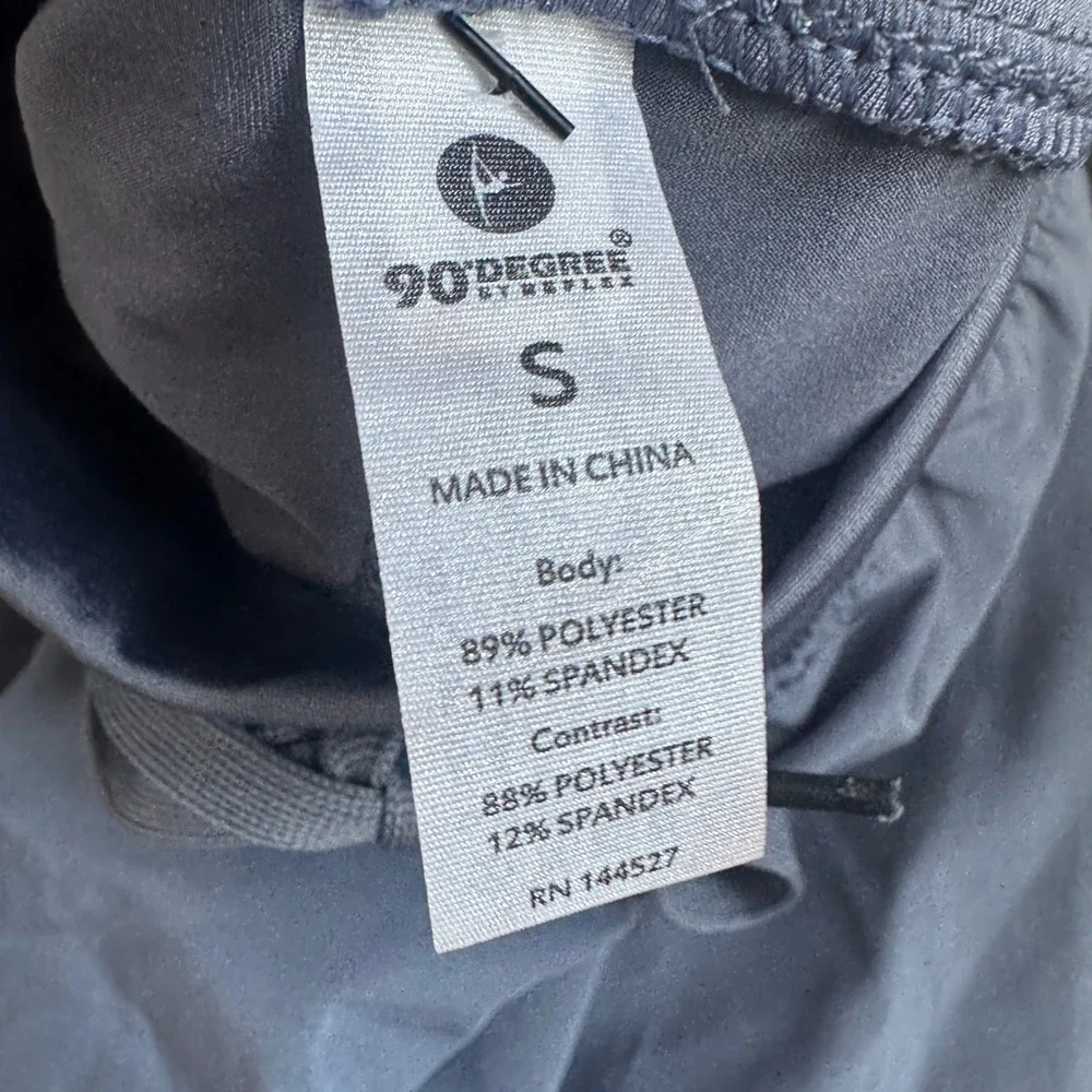 90 Degree by‎ Reflex Flex For It Skort Size S Regular Grisaille Blue Gray NEW